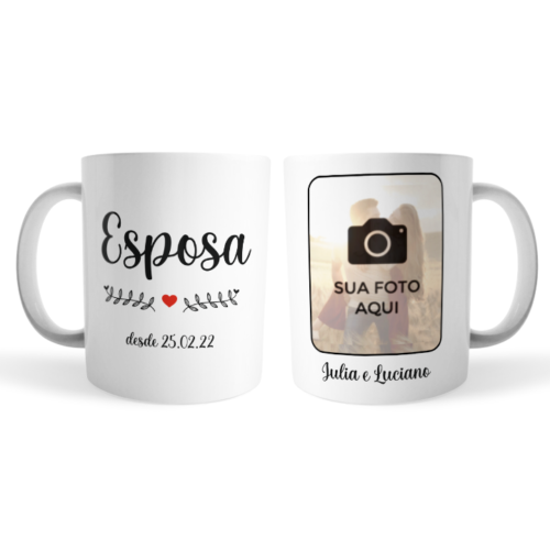 Kit Par de canecas personalizadas para Casal