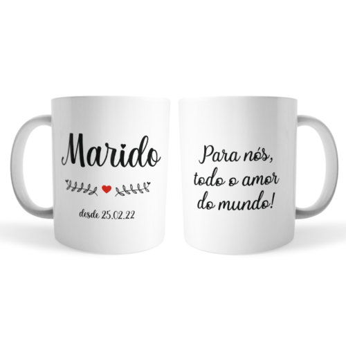 Kit Par de canecas personalizadas para Casal