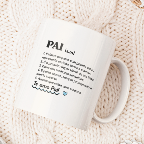Caneca Pai palavra pequena com grande valor - Imagem 2