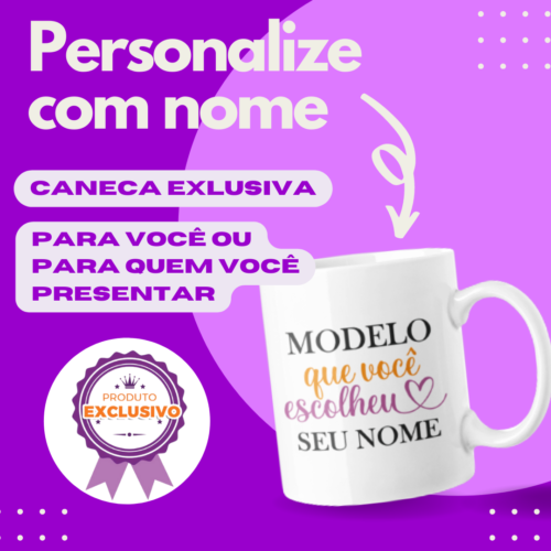 Caneca personalizada com nome