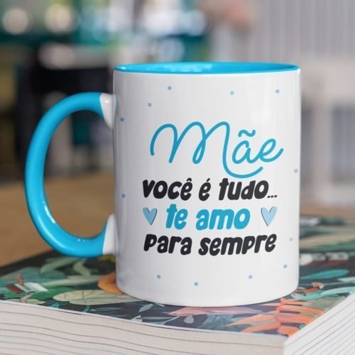 caneca com nome mae