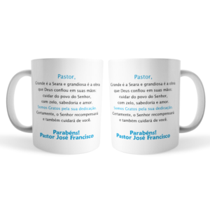 Caneca Personalizada com foto para pastor