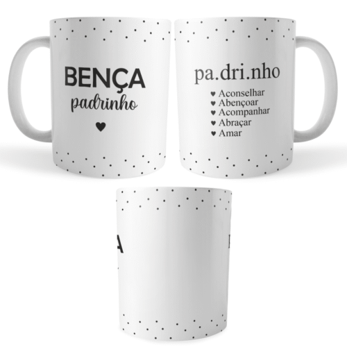 Caneca Padrinho Bença – Presente Criativo e Carinhoso - Imagem 3