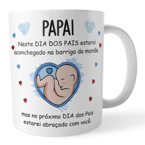 Caneca Personalizada Primeiro Dia dos Pais ainda não nasceu - Imagem 4