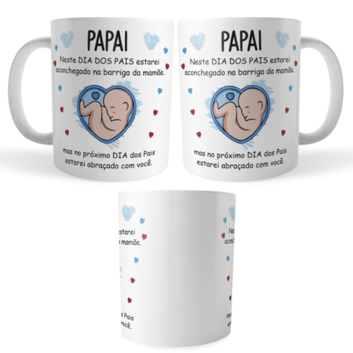 Caneca Personalizada Primeiro Dia dos Pais ainda não nasceu - Imagem 3