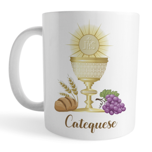 Caneca Catequese Catequista - Presente católico Mensagem Fé - Imagem 2