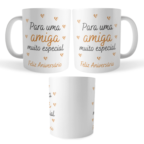Caneca Aniversário Amiga Muito Especial – Presente Feminino - Imagem 4