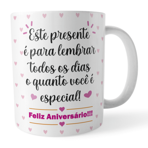 Caneca Aniversário Presente Especial – Amizade Especial - Imagem 2