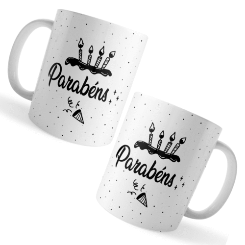 Caneca Parabéns – Presente Aniversário com Estilo Moderno - Imagem 3