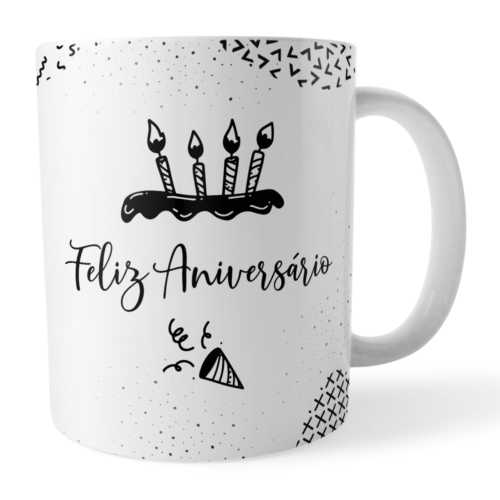 Caneca Feliz Aniversário – Seu Dia Merece Celebração - Imagem 2