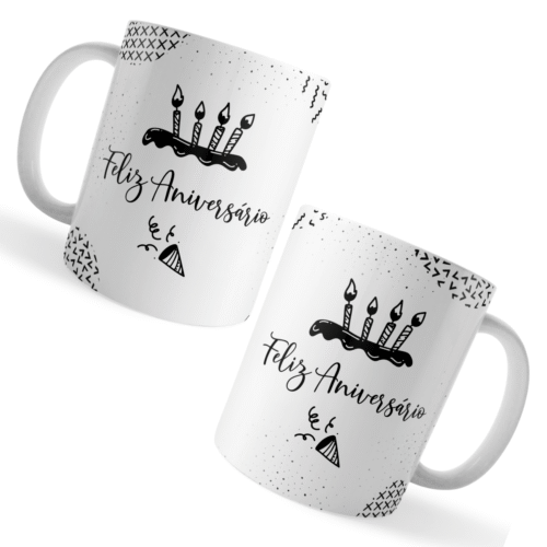 Caneca Feliz Aniversário – Seu Dia Merece Celebração - Imagem 3