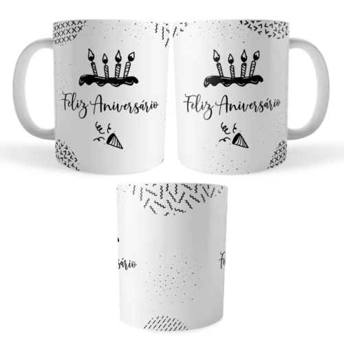Caneca Feliz Aniversário – Seu Dia Merece Celebração - Imagem 4