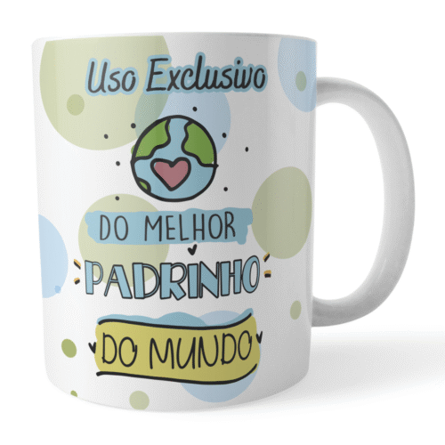Caneca Xicara Padrinho Especial Uso Exclusivo Melhor Padrinh - Imagem 4