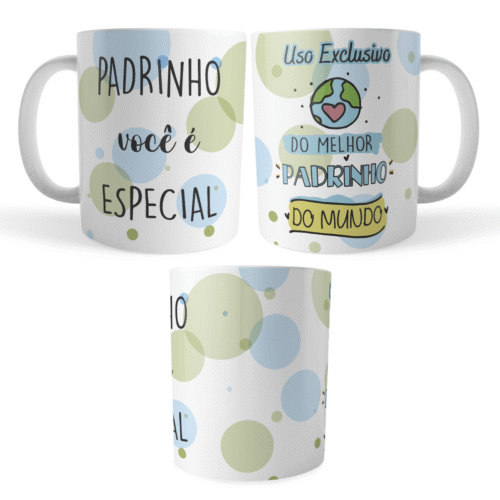 Caneca Xicara Padrinho Especial Uso Exclusivo Melhor Padrinh - Imagem 2
