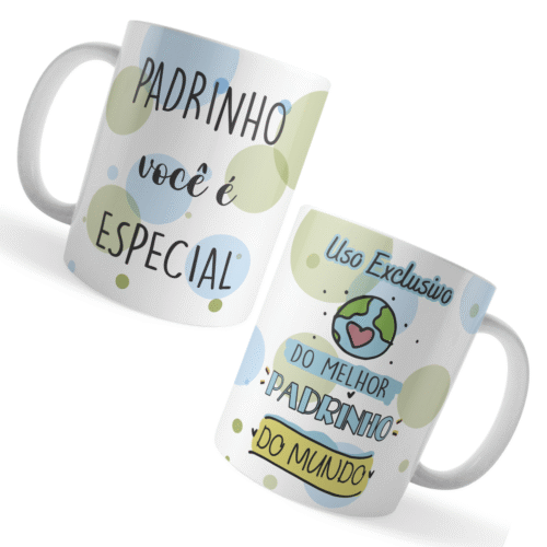 Caneca Xicara Padrinho Especial Uso Exclusivo Melhor Padrinh