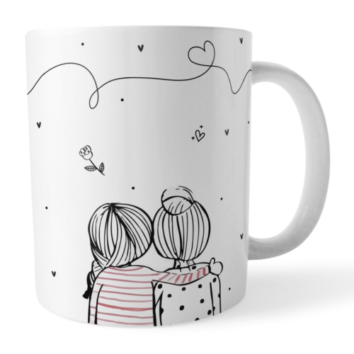 Caneca Xicara Amiga Vida Mais Leve Alguém Chamar de Amiga - Imagem 3