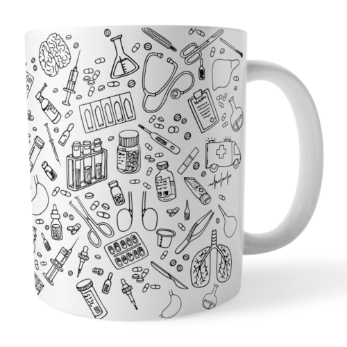 Caneca Xicara Medicina Médico Melhor Sonho Realidade - Imagem 3