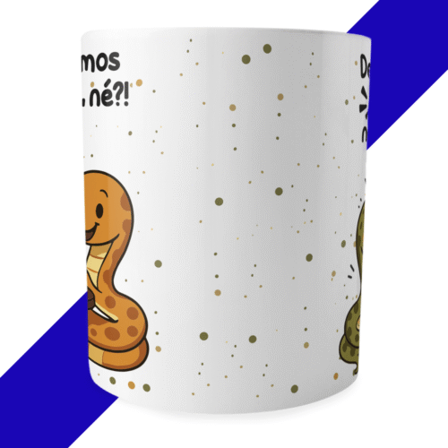 Caneca Xicara "Mas, quem somos nós pra julgar, né?" - Versão Cobrinhas - Imagem 2