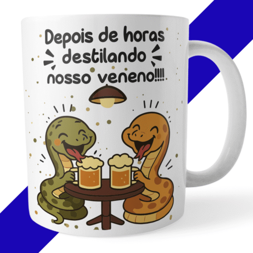 Caneca Xicara "Mas, quem somos nós pra julgar, né?" - Versão Cobrinhas - Imagem 3