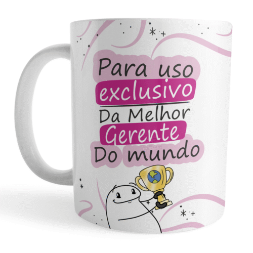 Caneca Xicara Gerente profissões 325ml para gerente - Imagem 3
