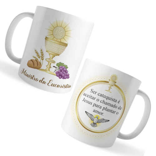 Caneca Xicara Ministro da Eucaristia Catequista