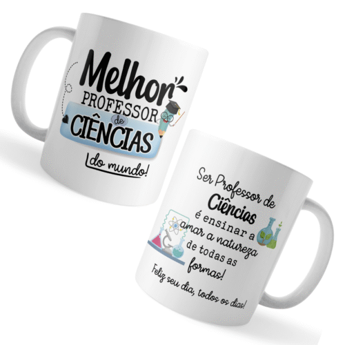 Caneca Xicara Professor de Ciências Dia dos Professores - Imagem 3