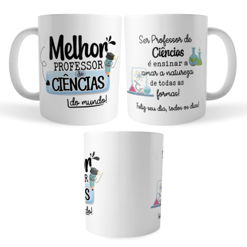 Caneca Xicara Professor de Ciências Dia dos Professores - Imagem 4