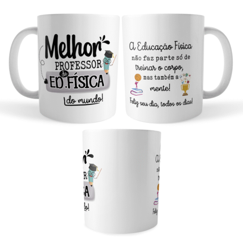 Caneca Xícara Professor de Educação Física Dia dos Professores - Imagem 4