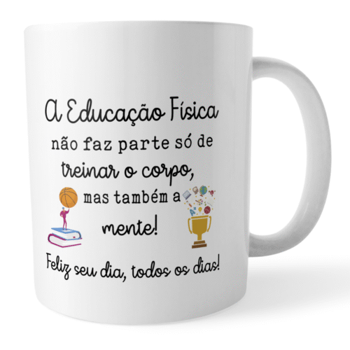 Caneca Xícara Professor de Educação Física Dia dos Professores - Imagem 2