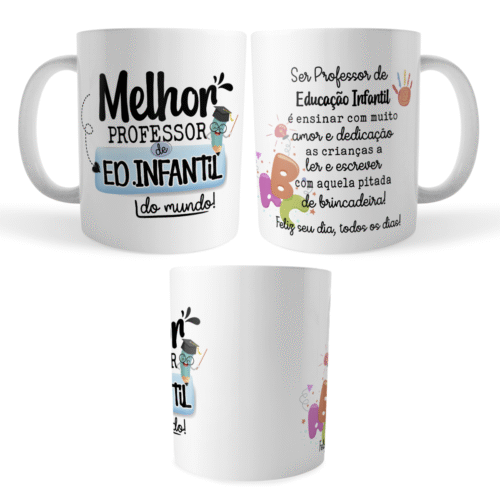 Caneca Xícara Professor de Educação Infantil Dia dos Professores - Imagem 4