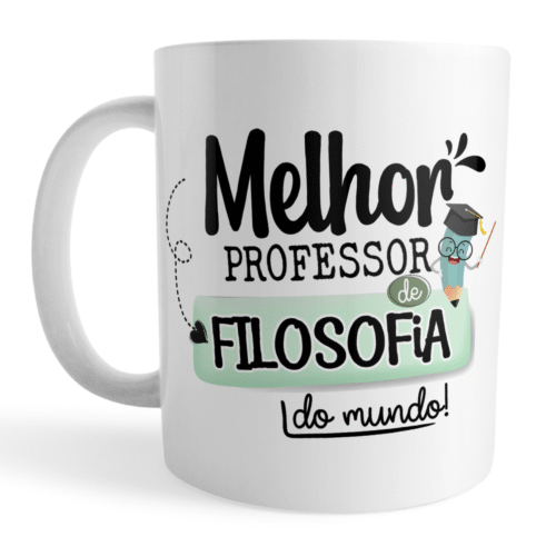 Caneca Xícara Professor de Filosofia Dia dos Professores