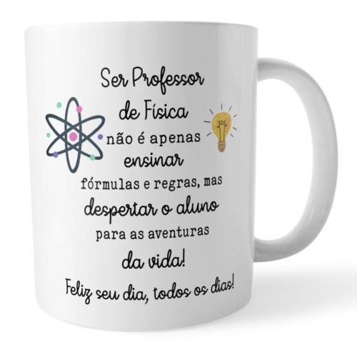 Caneca Xícara Professor de Física Dia dos Professores - Imagem 2