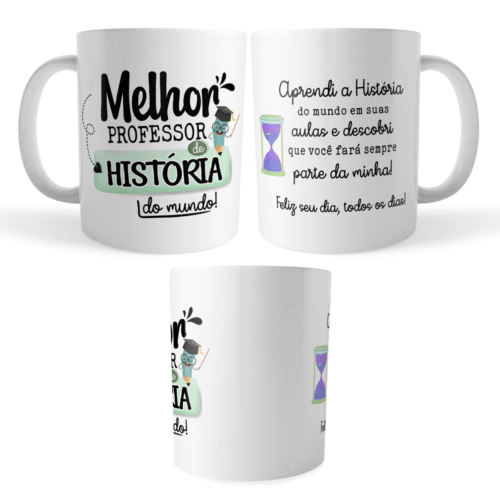 Caneca Xícara Professor de História Dia dos Professores - Imagem 4