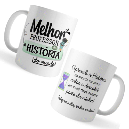 Caneca Xícara Professor de História Dia dos Professores - Imagem 3