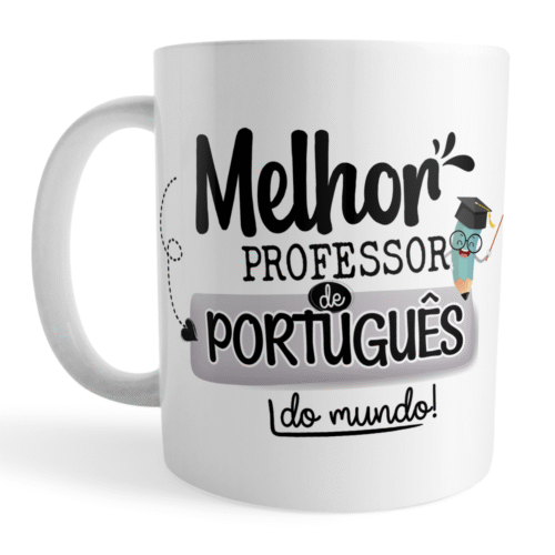 Caneca Xícara Professor de Português Dia dos Professores