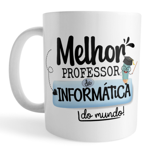Caneca Xícara Professor de Informática Dia dos Professores