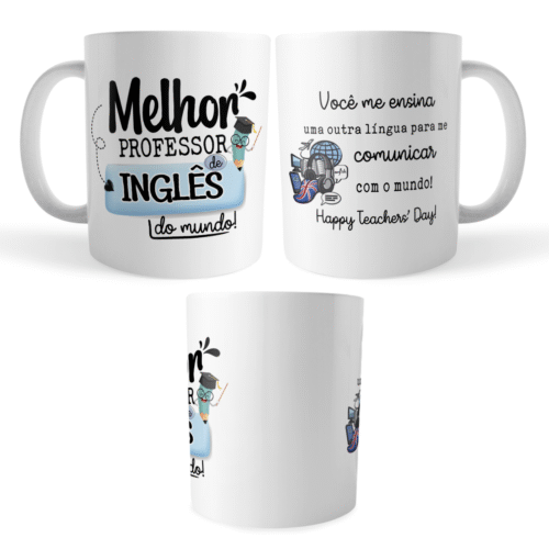 Caneca Xícara Professor de Inglês Dia dos Professores - Imagem 4