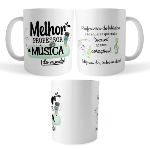 Caneca Xícara Professor de Música Dia dos Professores - Imagem 4