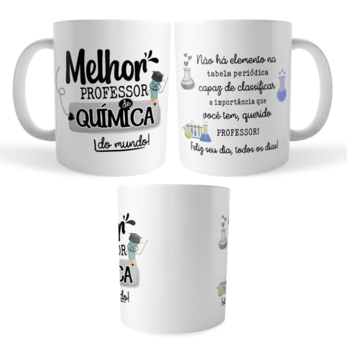 Caneca Xícara Professor de Química Dia dos Professores - Imagem 4