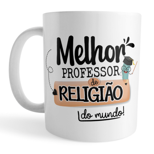 Caneca Xícara Professor de Religião Dia dos Professores