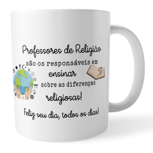 Caneca Xícara Professor de Religião Dia dos Professores - Imagem 2