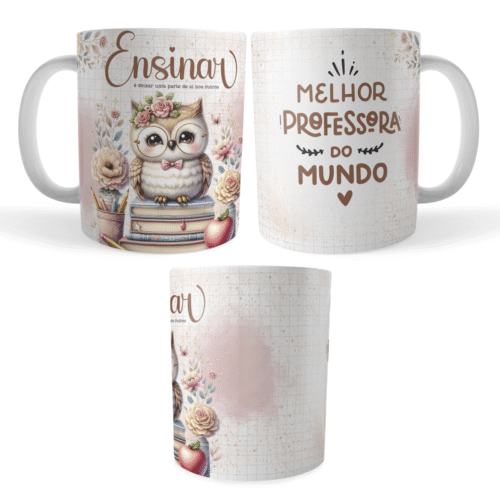 Caneca professores 325 ml Porcelana - Imagem 5