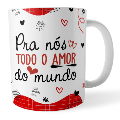 Caneca Dia dos Namorados Todo o Amor do Mundo