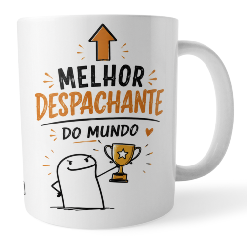 Caneca Para Melhor Despachante do Mundo Presente Meme Flork